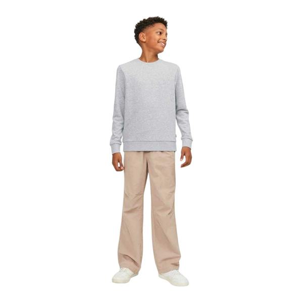 Jack And Jones Boys Regular Sweatshirt - Light Grey Melange - 