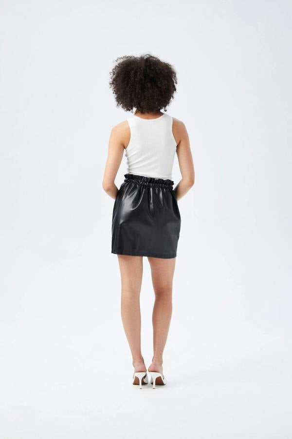 Urban Bliss Kat Paperbag Pu Skirt