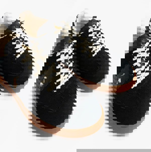 Polo Ralph Lauren Heritage Aera Mens Lace Up Suede Trainer Black