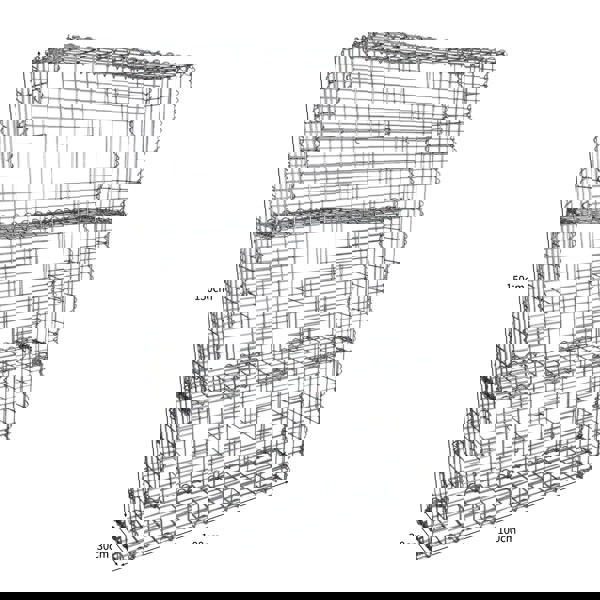 Monstershop Gabion Baskets 100 x 50 x 30cm / 3 Pack
