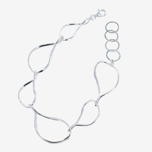 Pear Drop Sterling Silver Bracelet - Reeves & Reeves