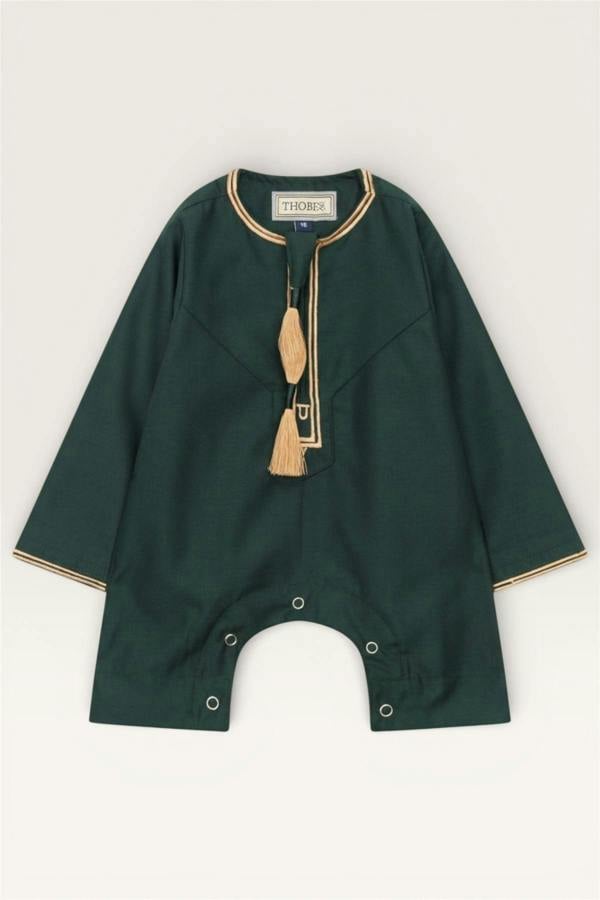 Infinity Leather Baby Boys Ramadan Moroccan Thobe Robe Emirati Eid Jubba- B-TT003