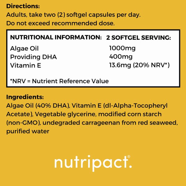 nutripact Vegan Omega 3