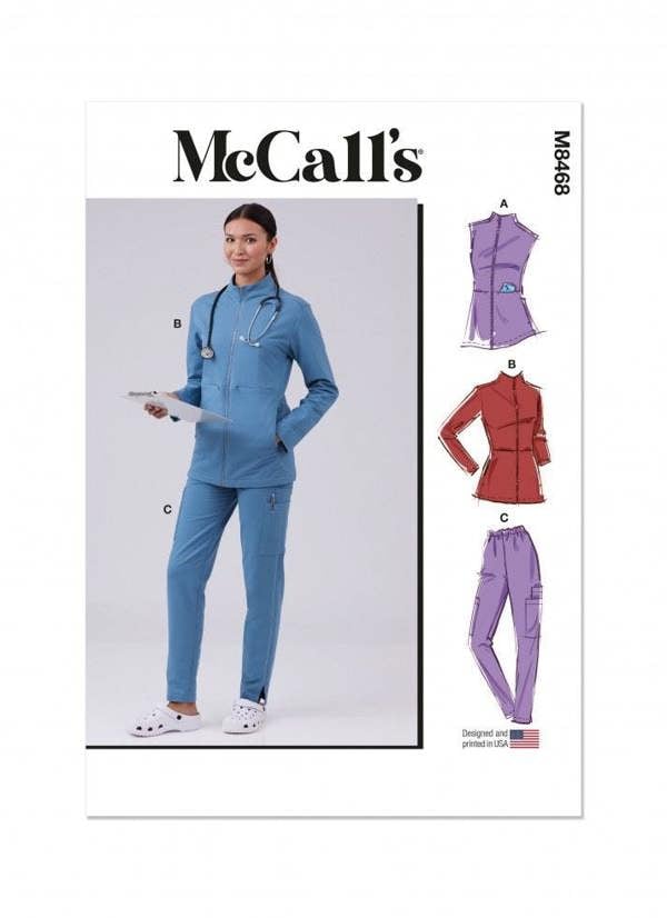 McCalls 8468 Paper Sewing Pattern – Women's Jacket & Trousers, Intermediate