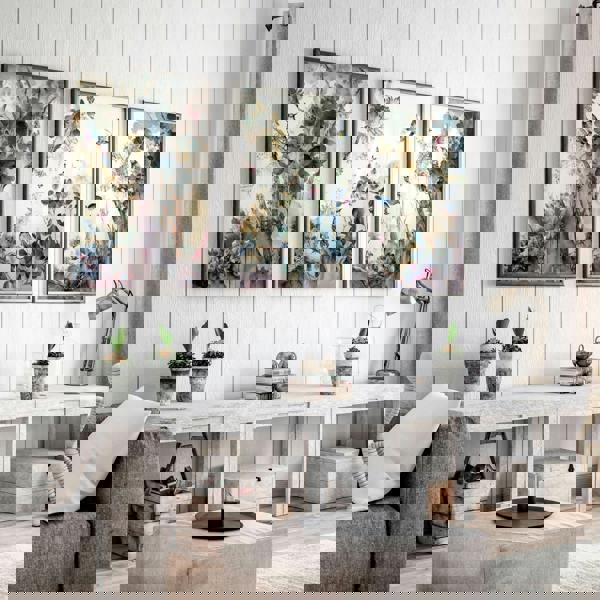 Living room wall art decor | set of 3 Chinoiserie wall art prints