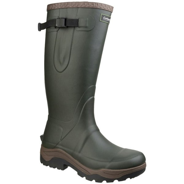 Cotswold model Compass Neoprene Rubber Wellington Unisex in Green