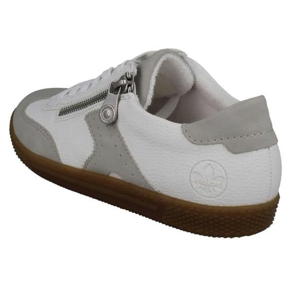 Rieker Ladies Rieker T-Shaped Suede Detail Trainers L9700