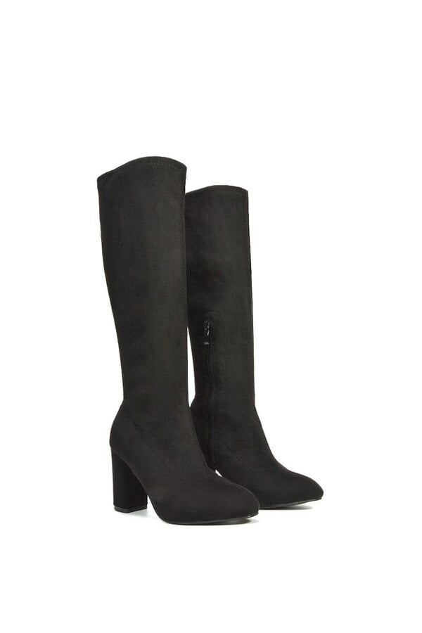 XY LONDON High Block Heel Knee High Boots