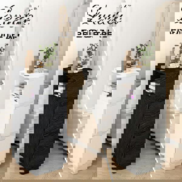 Levede Bedside Table with Drawer Storage Nightstand Cabinet End Table Bedroom