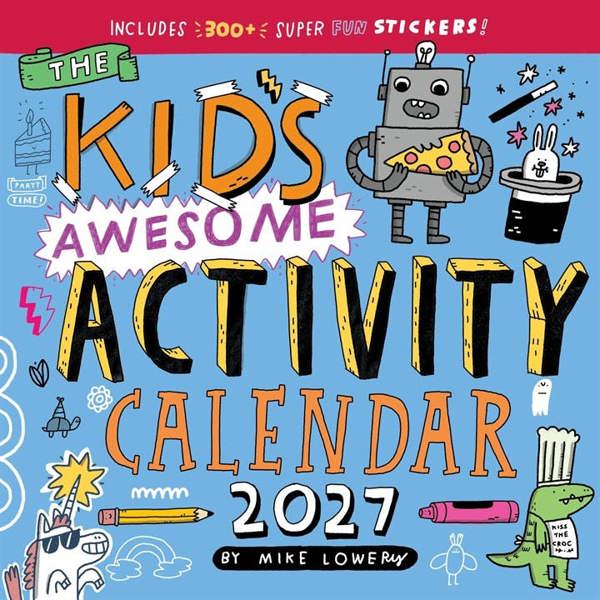 Kids Awesome Activity Calendar 2027, Wall Calendars, Month To View, Family, Gift