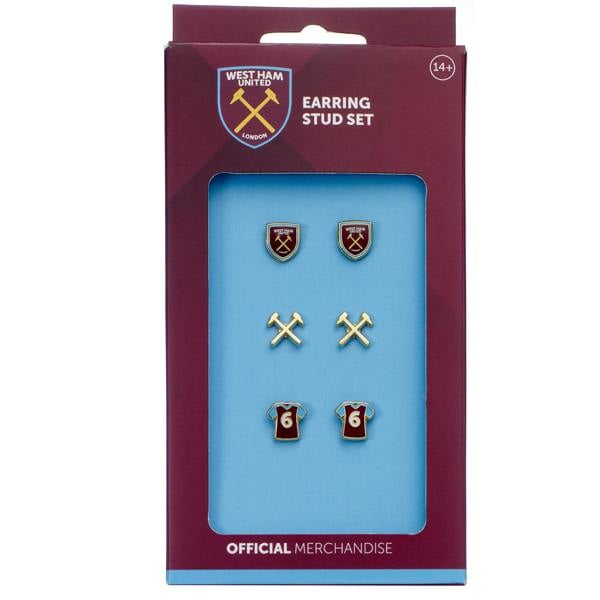 The Carat Shop West Ham Stud Earring Set
