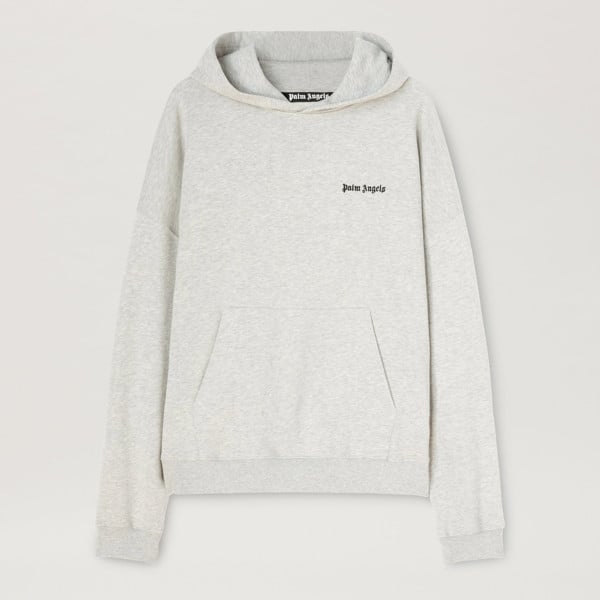 Palm Angels Embroidered Logo Hoodie - Grey