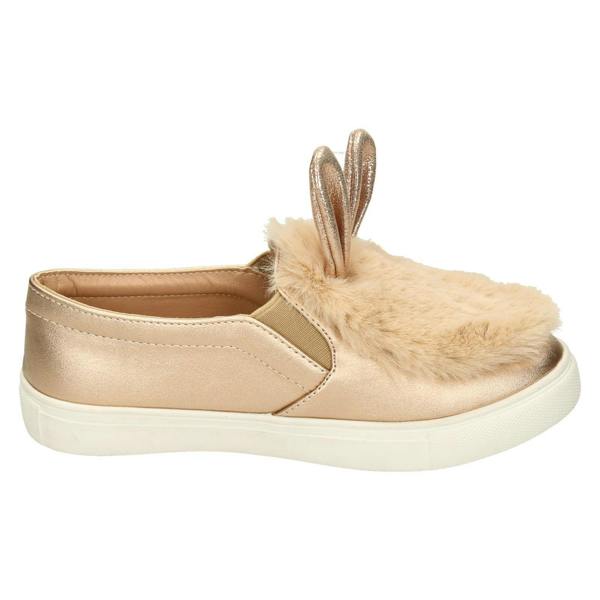 Spot On Girls Spot On Fur & Glitter Bunny Ear Shoes