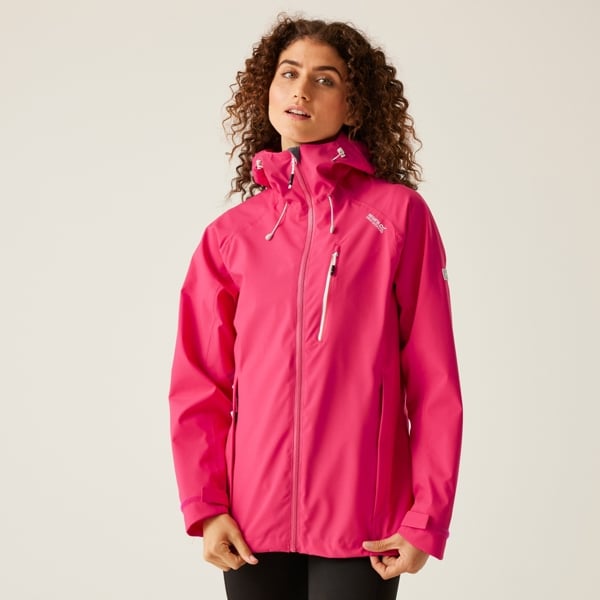 Regatta Women's Birchdale Shell Waterproof Jacket - Pink Potion / White