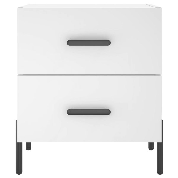 Berkfield Bedside Cabinet White 40x35x47.5 cm Engineered Wood