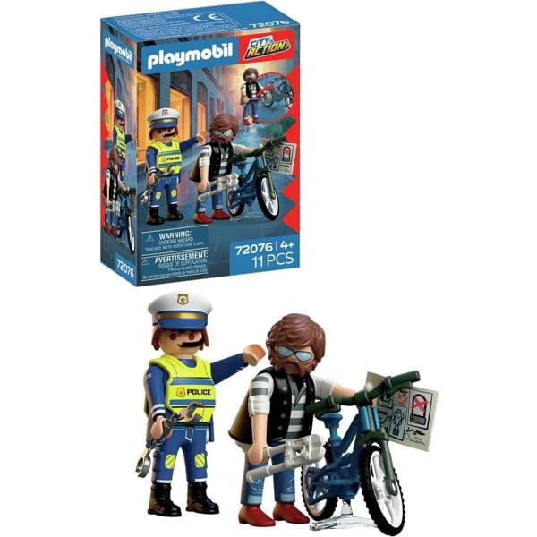 Playmobil Police Bicycle Robbery - 72076 Playset