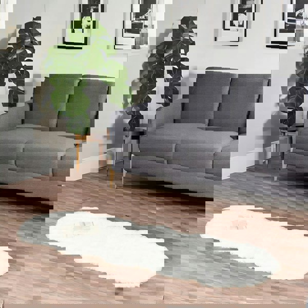 White Faux Fur Rug - Rafaelo Mobilia