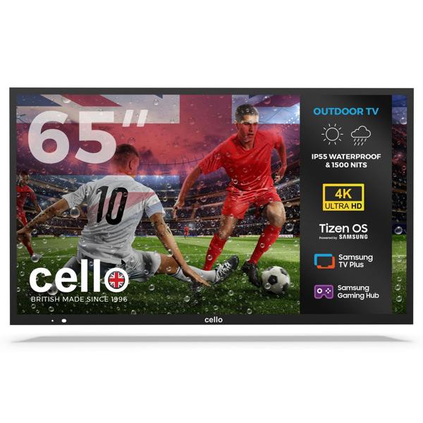 Cello 65 inch 4K UHD Smart Samsung Plus Outdoor TV