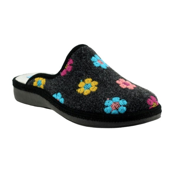 Lunar Women's Anther Felt Slippers - Black