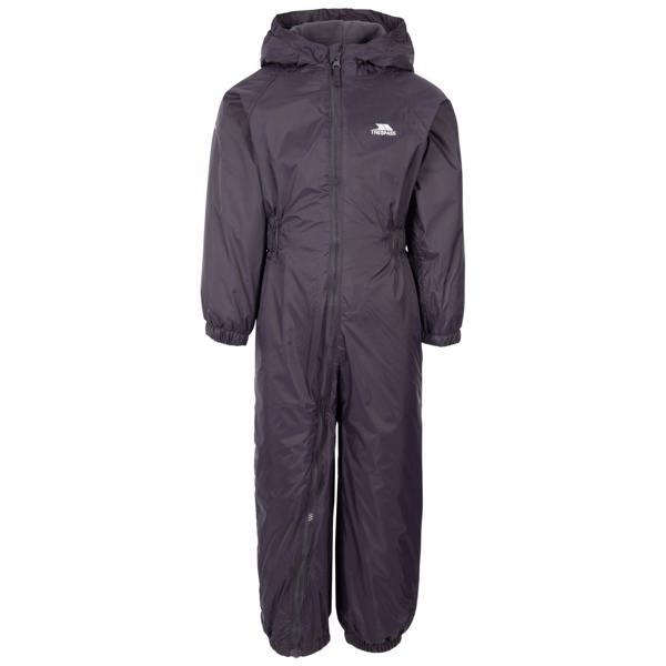 Trespass Babies Button Rain Suit - Dark Grey - 