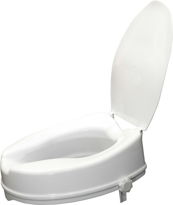 Aidapt 4 Inch Raised Toilet Seat lid