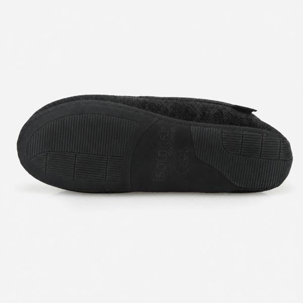 Totes SOFT CORD Moccasins Moccasins   in  Black