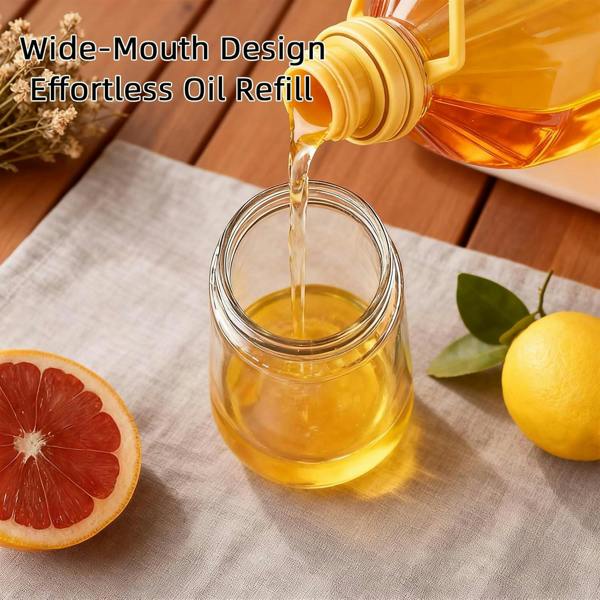 Dyzi Olive Oil Sprayer And Pourer 470ml Plastic Kitchen Bottle