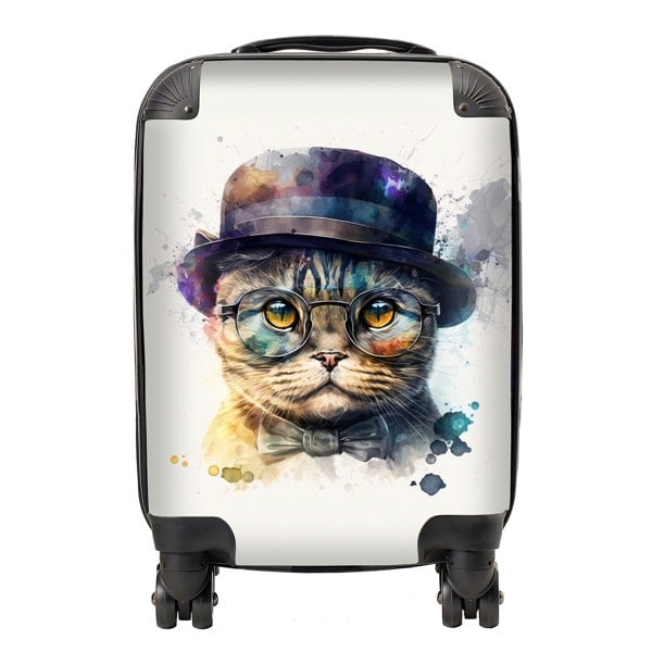 Warren Reed Scottish Fold Cat Splashart Suitcase