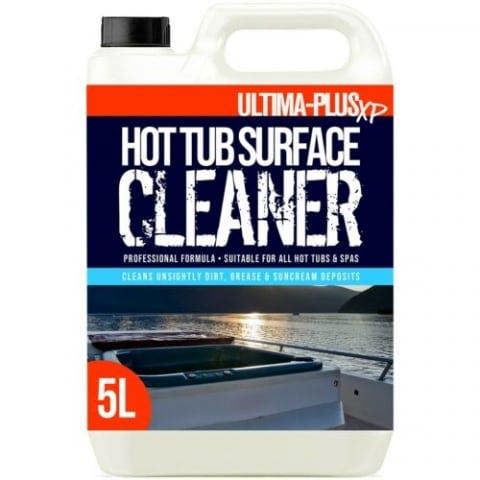 Ultima Plus XP ULTIMA-PLUS XP Hot Tub Surface Cleaner - Removes Dirt, Oil, Grease, Waterlines & More 5L