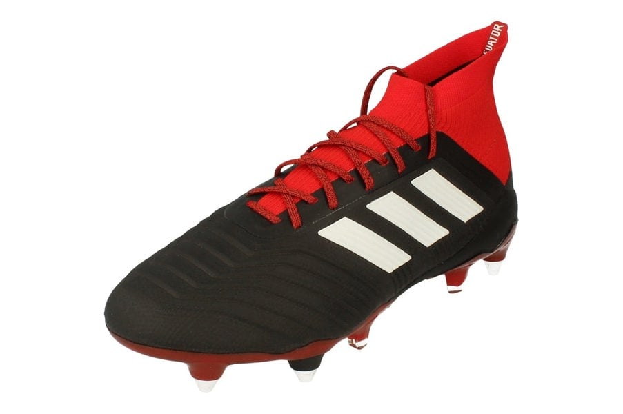 Adidas Predator 18.1 Sg Mens Football Boots   - Black White Red Db2049 - Photo 0
