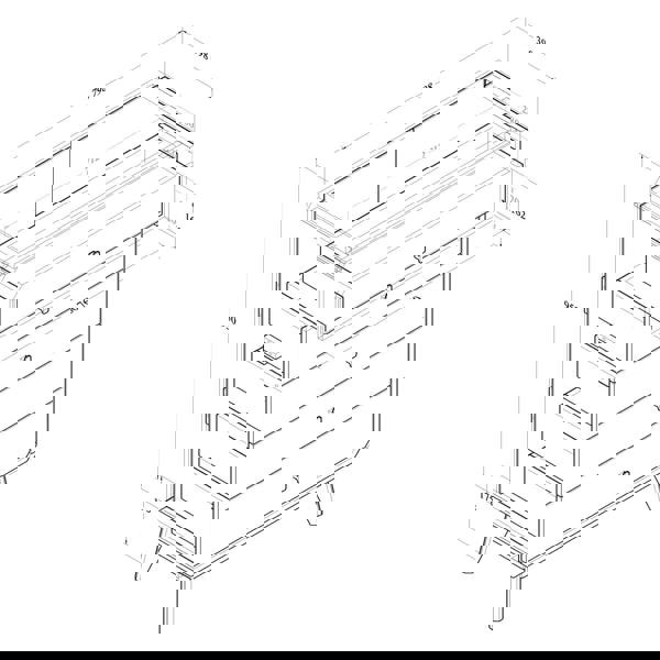All internal and external dimensions of the chest of drawers.