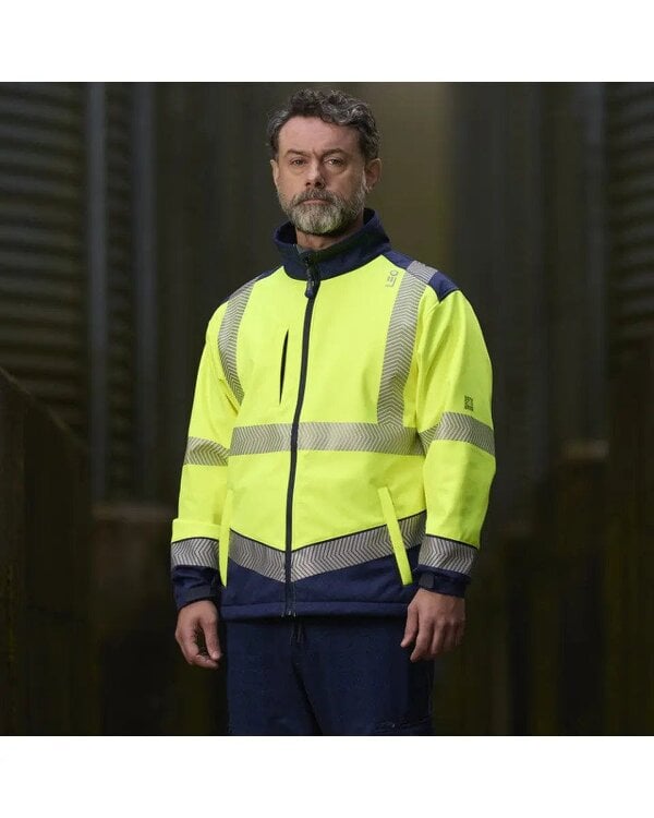Leo Workwear Bowden EcoViz Softshell Jacket
