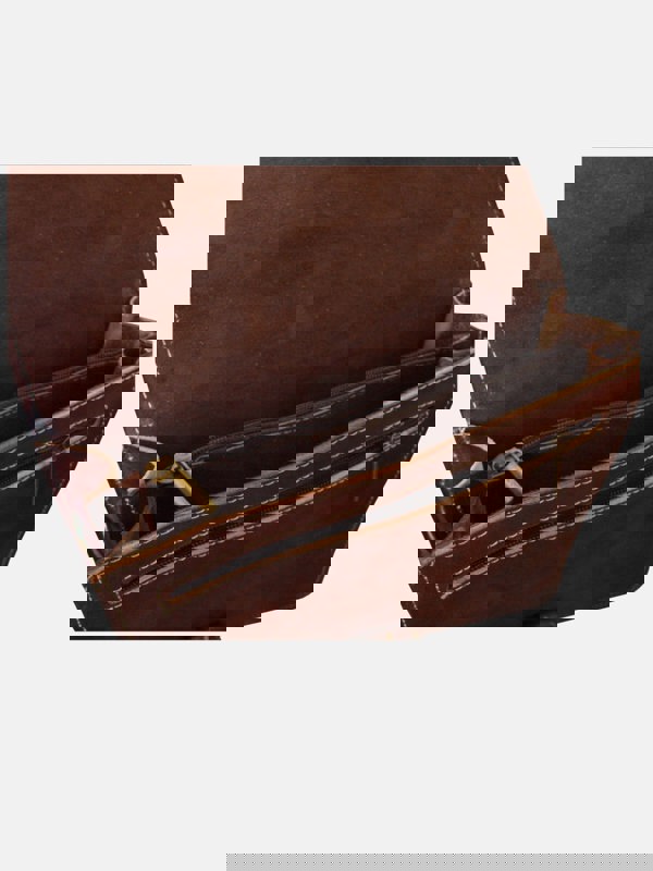 Berber Leather The Casablanca Mini Satchel in Dark Brown