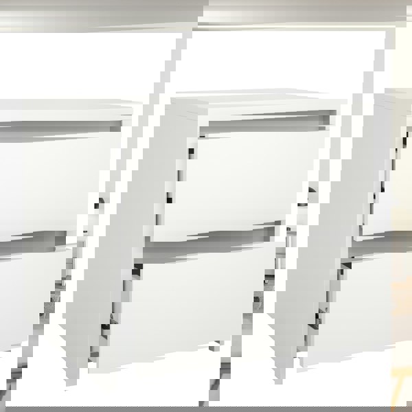 Furniture To Go Next Nightstand 2 Drawers White