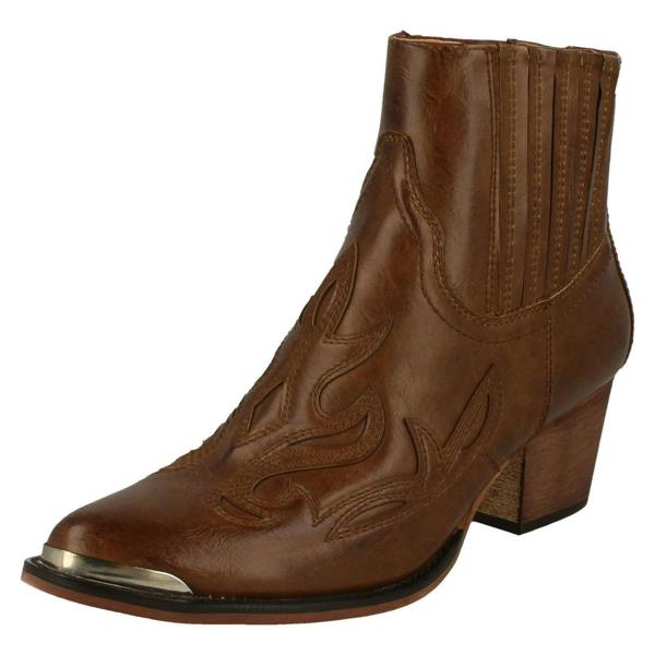 Down to Earth Ladies Down To Earth Slip On Ankle Boots