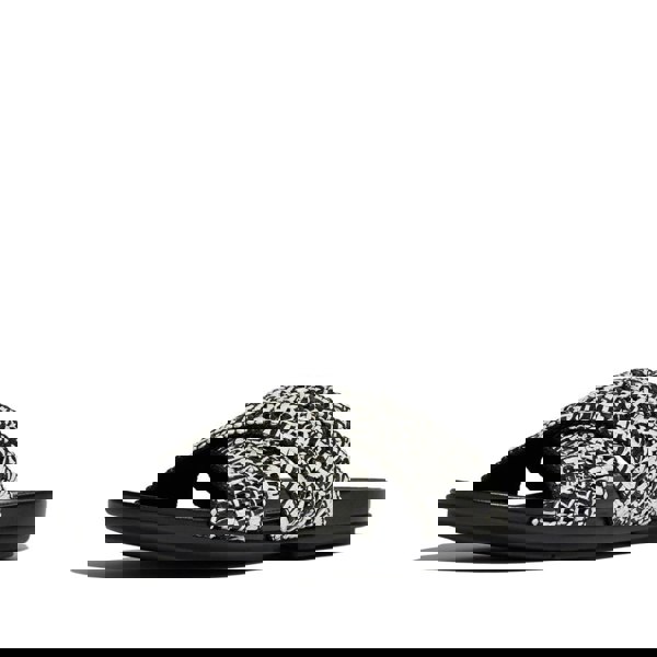 FitFlop GRACIE WOVEN Womens Slides Black/Ivory Mix