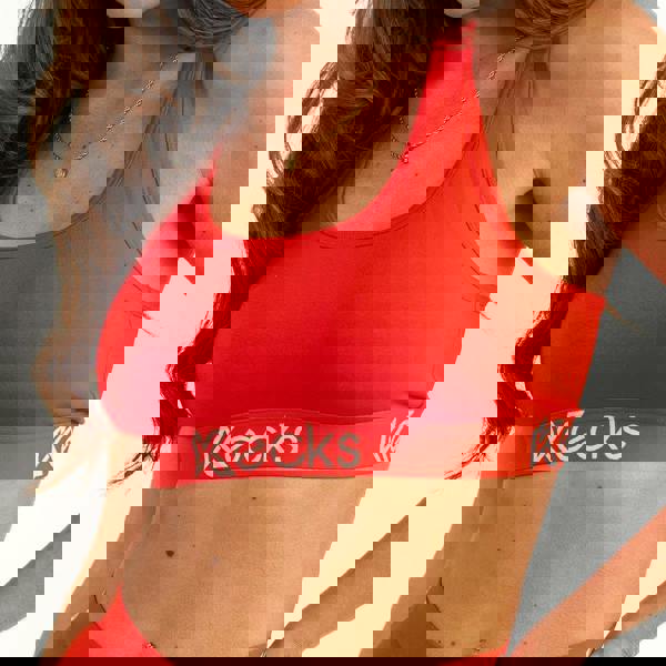 Kecks Red Modal Sports Bralette