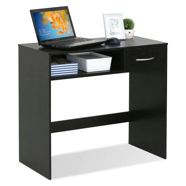 WALPLUS JAYA Computer Study Desk with Drawer, Espresso Crafted for Practical Use and Stylish Living Spaces