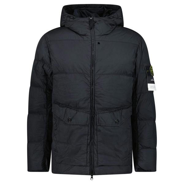Stone Island Crinkle Reps NY Down Jacket Black - chancefashionco