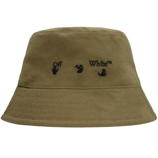 Off-White OW Logo Bucket Hat - Green