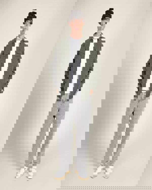 Larsson & Co Herringbone Jersey Casual Overshirt