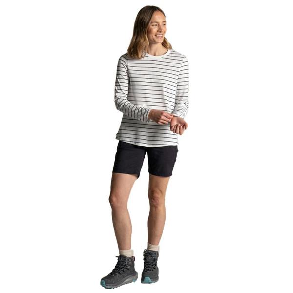 Craghoppers Womens/Ladies Akona Striped Nosilife Long-Sleeved T-Shirt - Sail White/Blue Navy - 