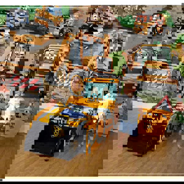 Joey JCB toddler bed in a modernly decorated bed room.