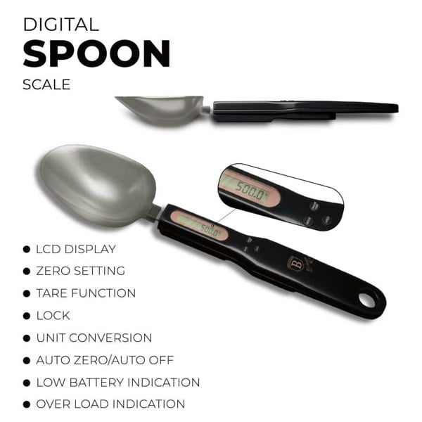 Berlinger Haus Digital Spoon Scale BH9493 Black Rose Collection