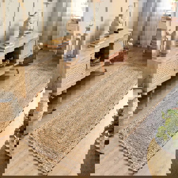 Origins Jute Border Natural White