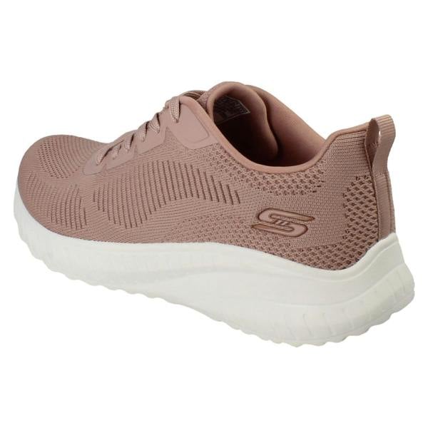 Skechers Ladies Skechers Bobs Memory Foam Vegan Trainers 117209 Face Off