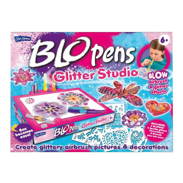 BLOPENS Glitter Studio – Sparkly Airbrush Craft Kit for Kids
