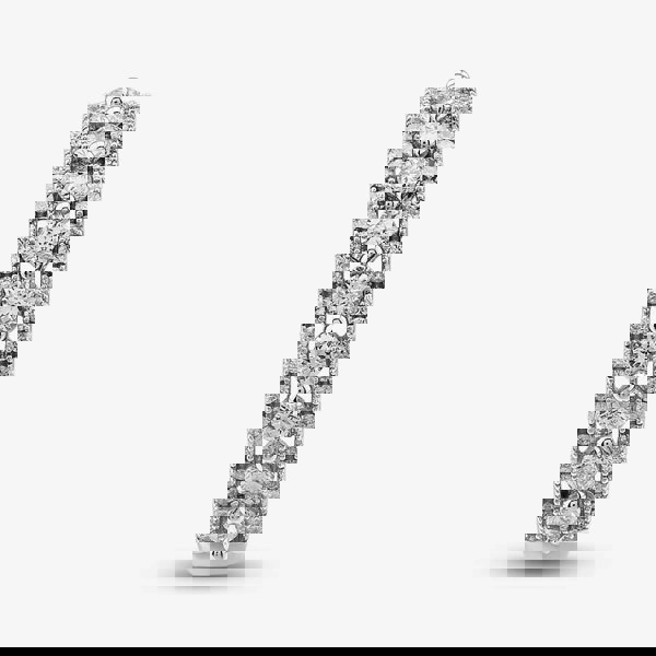 T. H. Baker 9ct White Gold Diamond Three Row Half Eternity Ring PR10669