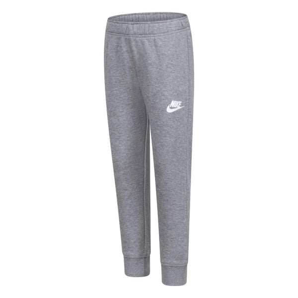 Nike Childrens/Kids Club Fleece Ribbed Cuff Jogging Bottoms - Grey