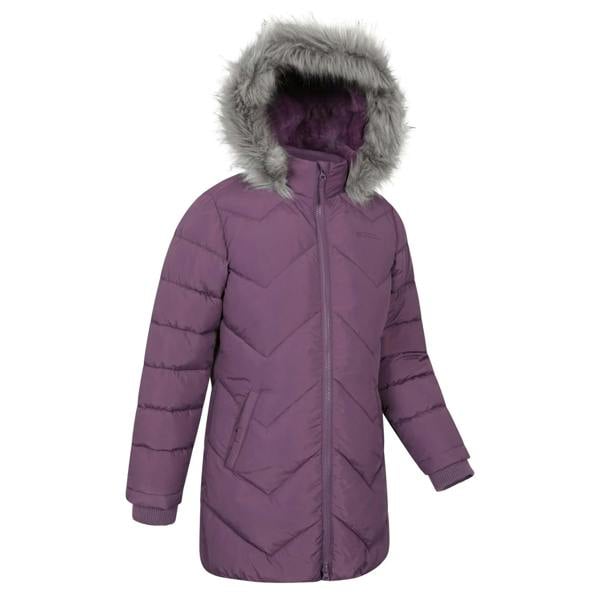 Mountain Warehouse Childrens/Kids Galaxy Water Resistant Padded Jacket - Dark Purple - 